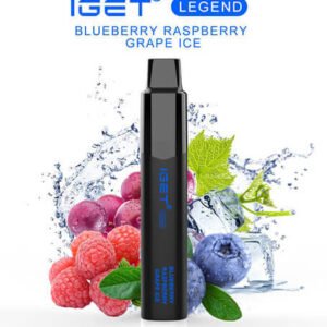 iGET LEGEND VAPE 4000 PUFF – BLUEBERRY RASPBERRY GRAPE ICE